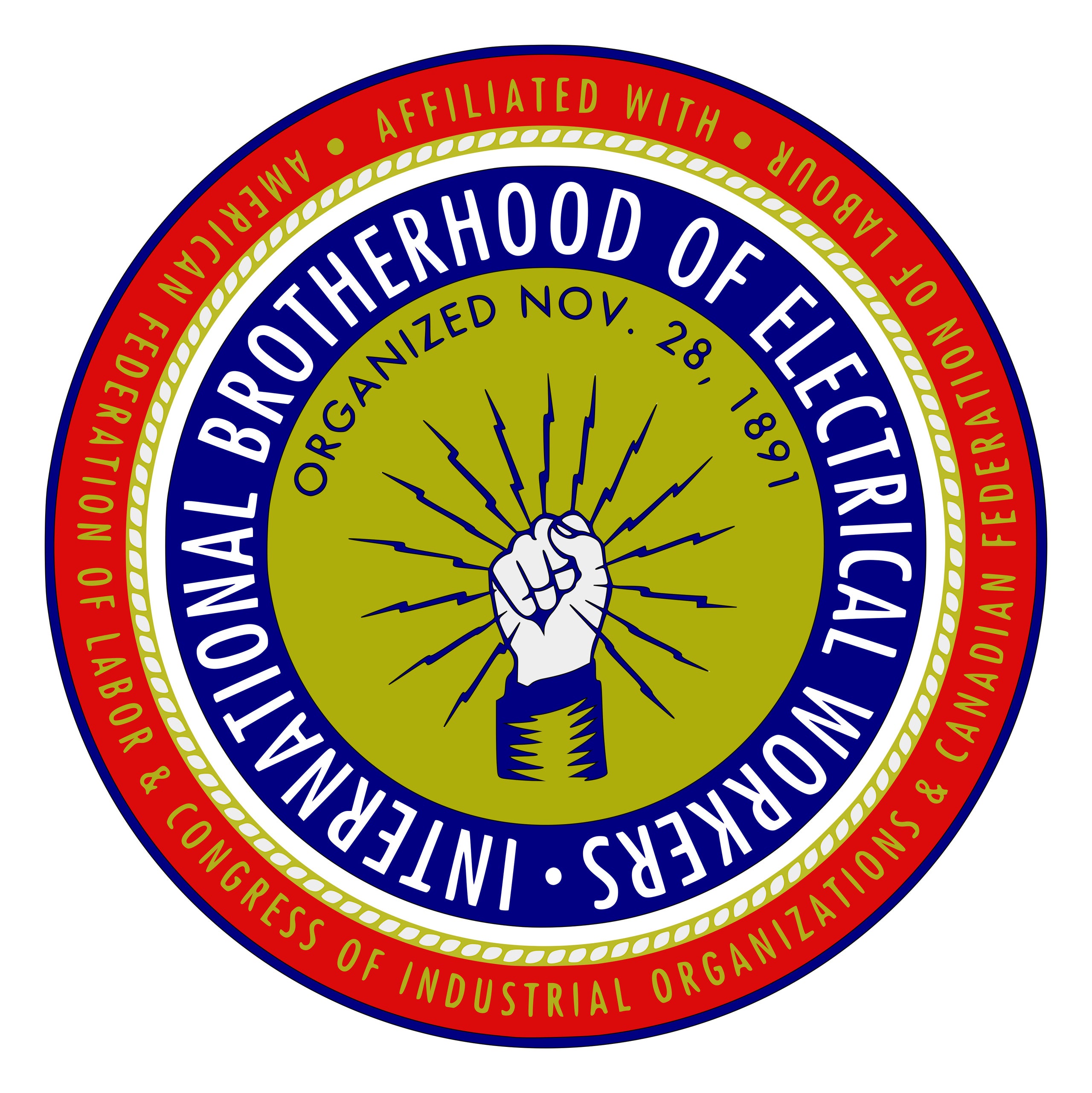 IBOEW International Brotherhood of Electrical Workers Logo